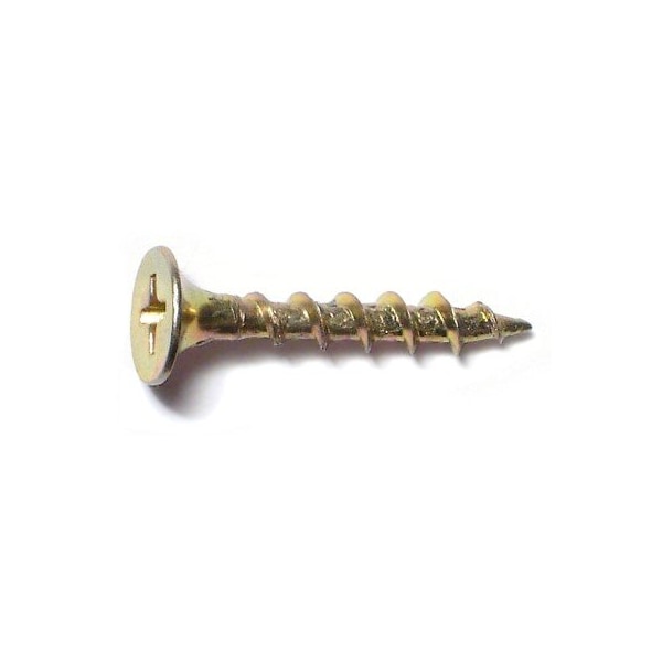 Buildright #6, Phillips Drive, Flat Head Wood Screw, Zinc Yellow Steel, 10000 PK 03445 - main
